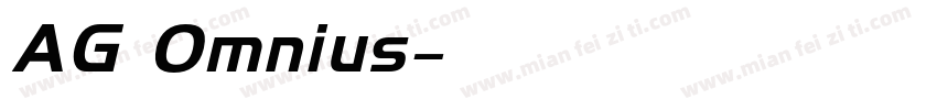 AG Omnius字体转换